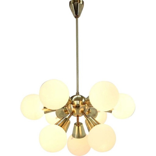Lustre Sputnik vintage, Tchécoslovaquie 1970