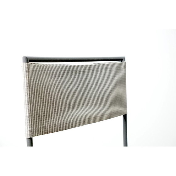 Image 1 of Chaise vintage modèle 91 en métal et tissu par Mario Botta pour Alias, 1991