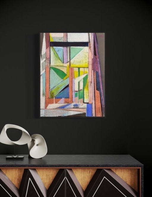 Odette Collon ( 1926-2013 ) Superbe Peinture De Qualité 