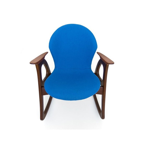 Image 1 of Fauteuil à bascule vintage danois par Aage Christiansen pour Erhardsen et Andersen
