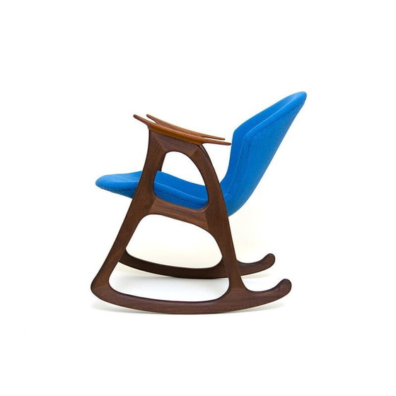 Image 1 of Fauteuil à bascule vintage danois par Aage Christiansen pour Erhardsen et Andersen