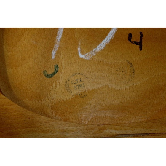 Image 1 of Ensemble de 4 chaises vintage en hêtre Pinnstol, Suède années 1960