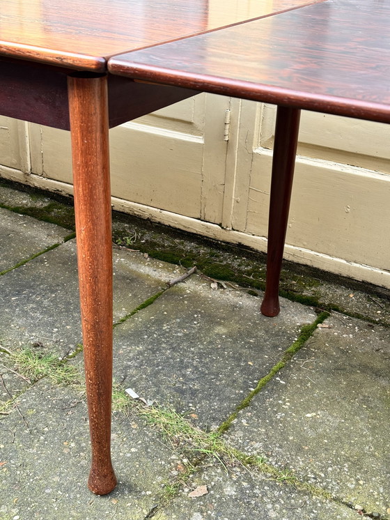 Image 1 of Table et chaises vintage en bois de rose