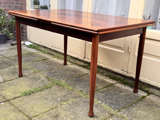 Image 1 of Table et chaises vintage en bois de rose