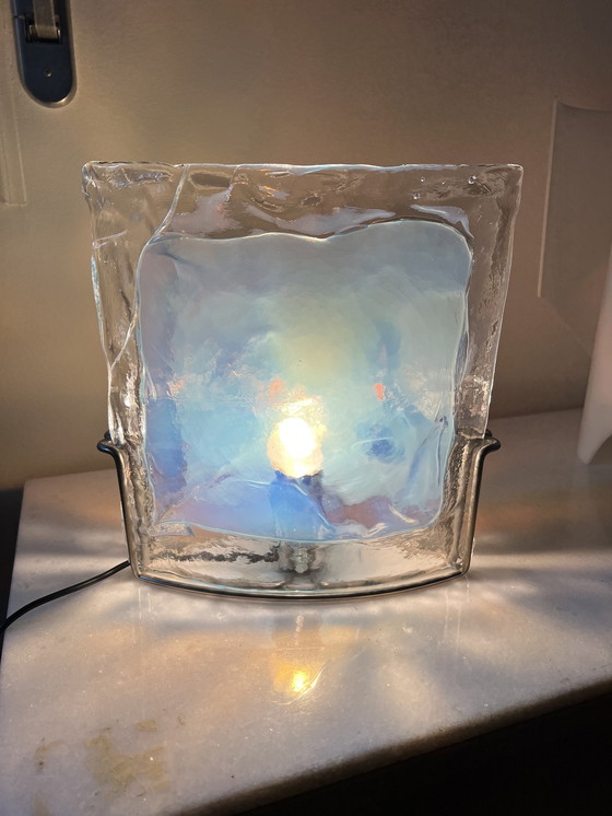 Image 1 of Lampe de table en verre de Murano par Carlo Nason, 1970