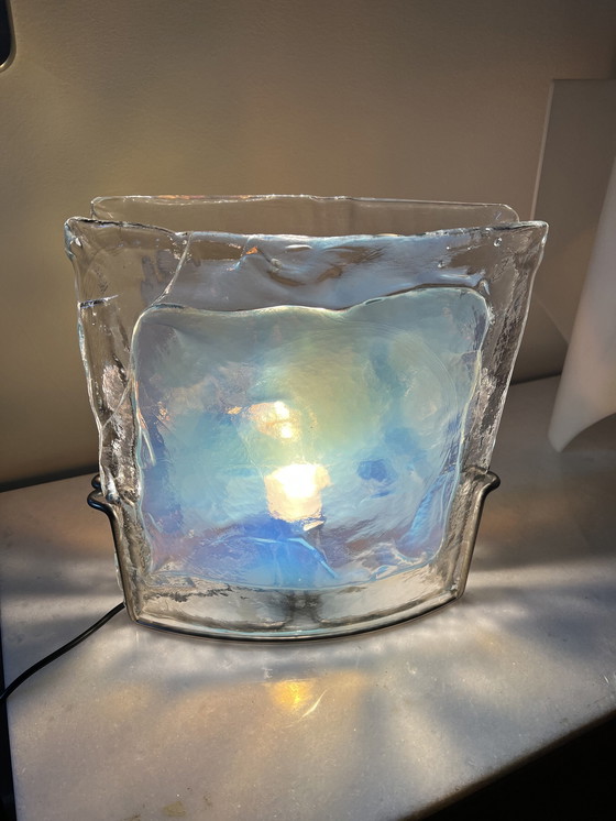 Image 1 of Lampe de table en verre de Murano par Carlo Nason, 1970