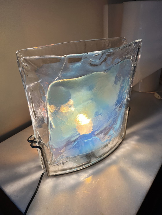 Image 1 of Lampe de table en verre de Murano par Carlo Nason, 1970