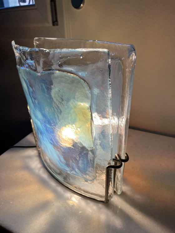 Image 1 of Lampe de table en verre de Murano par Carlo Nason, 1970