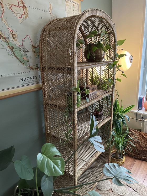 Image 1 of Vintage Rattan / Rattan Bogenschrank