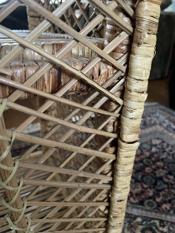 Image 1 of Vintage Rattan / Rattan Bogenschrank