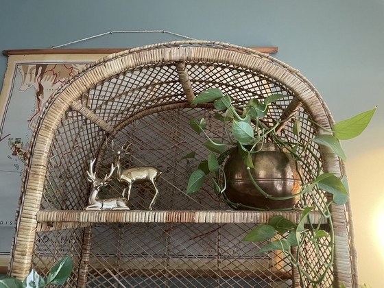 Image 1 of Vintage Rattan / Rattan Bogenschrank