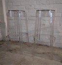 2x Kartell Charles Ghost Philippe Starck Barhocker
