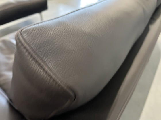 Image 1 of Leolux Bellice Sofa mit Ottomane, Braun Leder