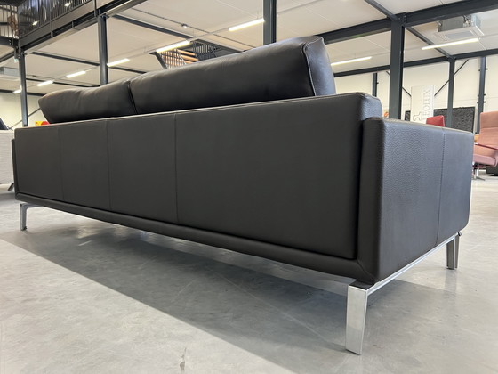 Image 1 of Leolux Bellice Sofa mit Ottomane, Braun Leder