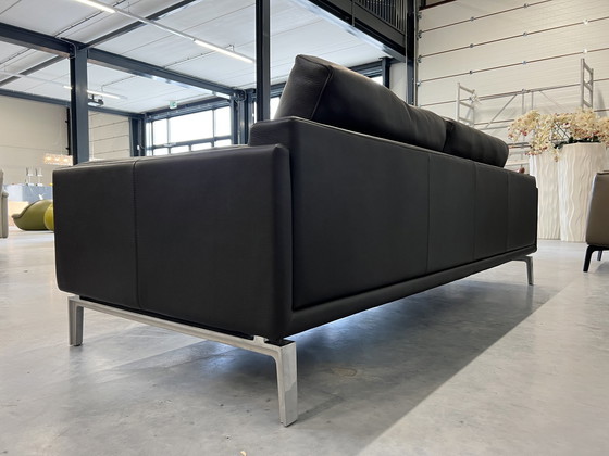 Image 1 of Leolux Bellice Sofa mit Ottomane, Braun Leder