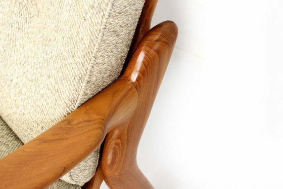 Image 1 of Komfort Denmark Mid-Century Danish Teak Lounge Chair / Sessel with virgin wool