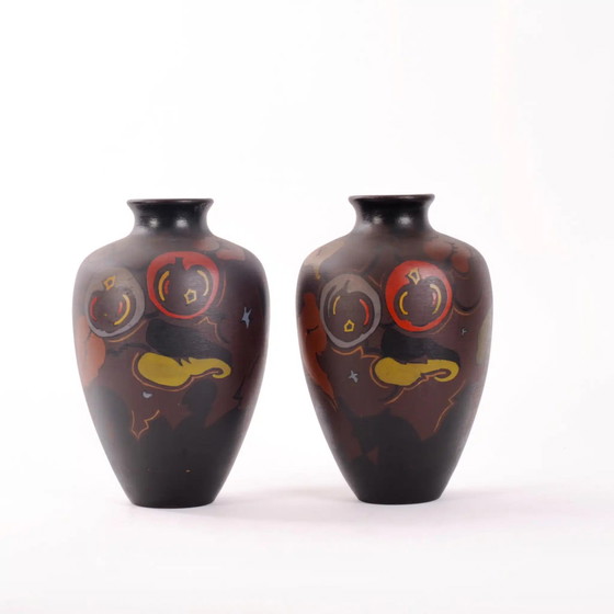 Image 1 of 2x Gouda Vase von Cornelis Eduard Antheunis