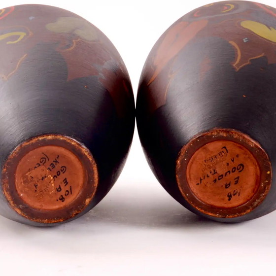 Image 1 of 2x Gouda Vase von Cornelis Eduard Antheunis