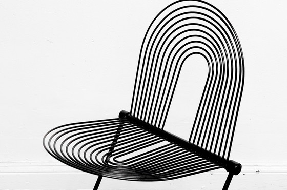 Image 1 of 3 Jutta, Herbert Ohl Schwing Stuhl Schwarz Chair Rosenthal Studio Linie Set Stühle