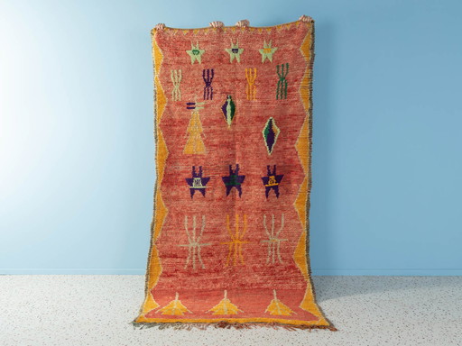  Vintage Boujad, Berberteppich, 127 x 254 