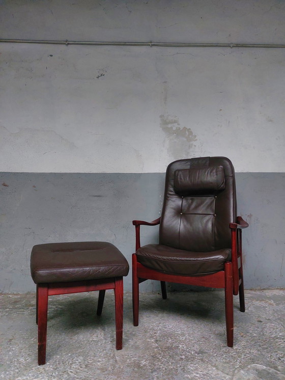 Image 1 of Farstrup Sessel mit Fußhocker