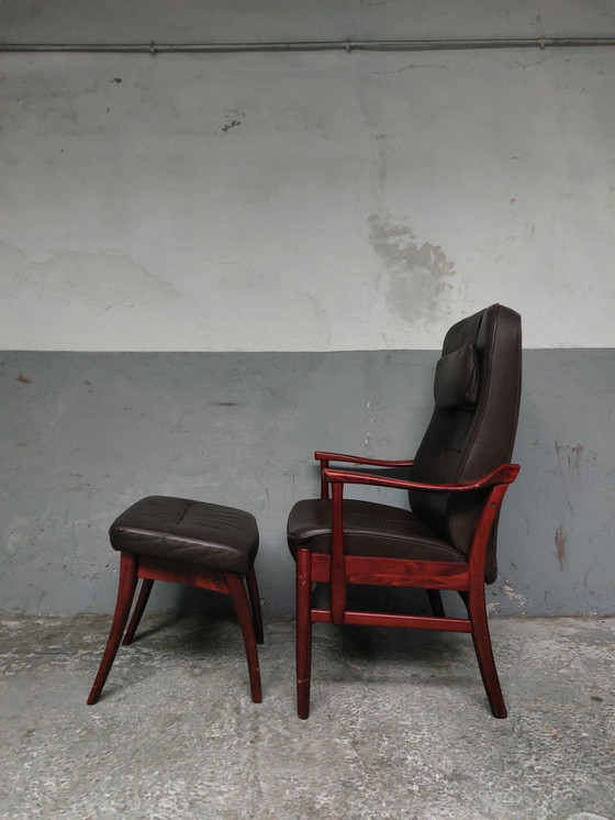 Image 1 of Farstrup Sessel mit Fußhocker