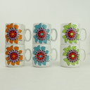 Westdeutschland Bayern Tassen Set 6 mit Blumen