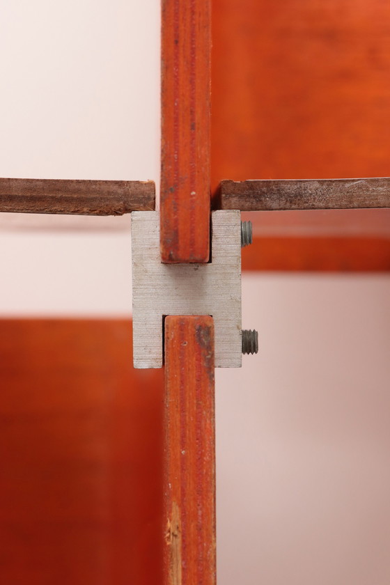 Image 1 of Modulare französische Wandmöbel orange aus den 60er Jahren.