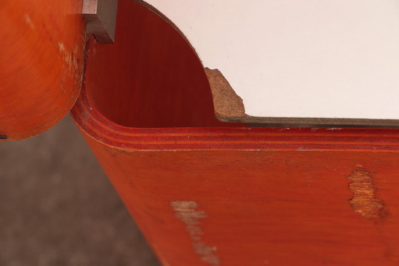 Image 1 of Modulare französische Wandmöbel orange aus den 60er Jahren.