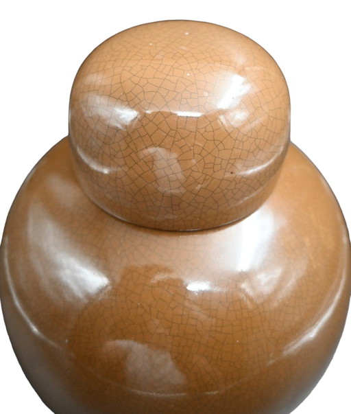 Vintage chinesische Deckelvase