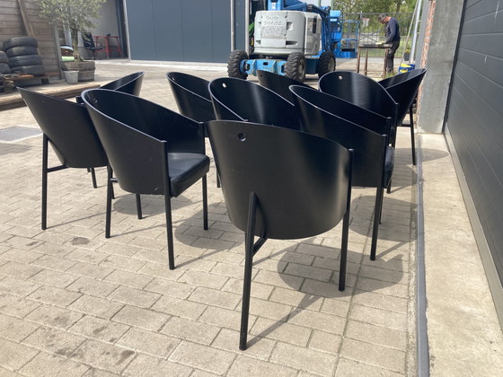 Image 1 of 10x schwarze Philipphe Starck Costes Esszimmerstühle