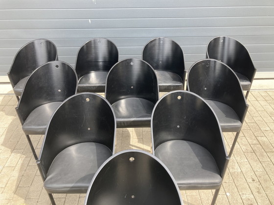 Image 1 of 10x schwarze Philipphe Starck Costes Esszimmerstühle