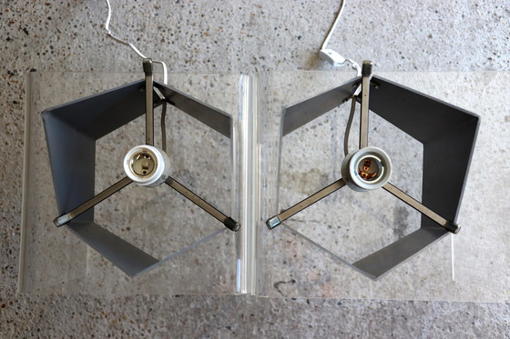 Image 1 of 2x Raak Würfelleuchte von Paul Driessen