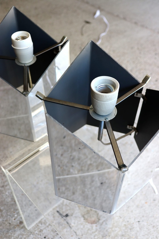 Image 1 of 2x Raak Würfelleuchte von Paul Driessen