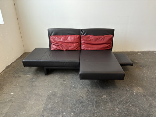 Franz Fertig Designer Sofa Schlafsofa Leder  