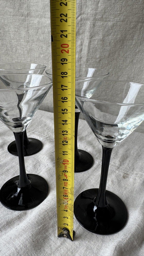 Image 1 of 6X Martini Coupe, Schwarz, Luminarc