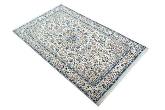 Image 1 of Handgeknüpfter Nain Mit Seide Orientteppich – 220 X 132 Cm