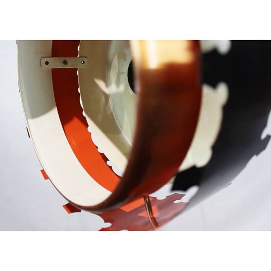 Image 1 of Paar Pendelleuchten aus Kupfer und schwarzem Metall, Dänemark 1970