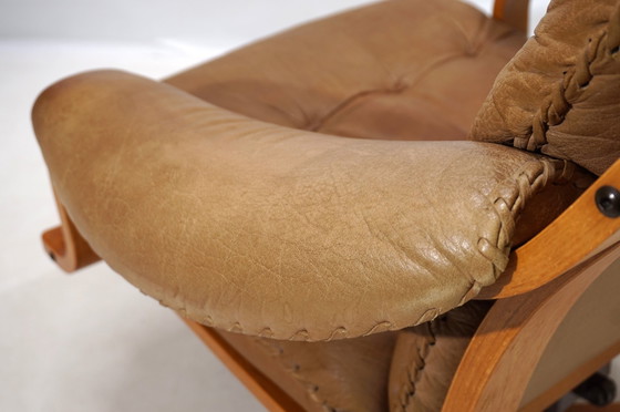 Image 1 of P. Schultz & Co. Dänemark Leder Sessel, 1960