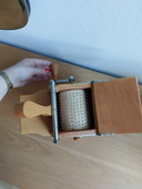 Alessi Twergi Parmesanreibe Parmesanmühle Holz
