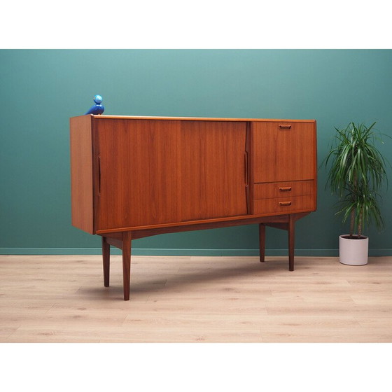 Image 1 of Hochwertiges Sideboard aus Teakholzfurnier, Dänemark 1960