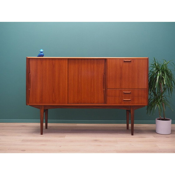 Image 1 of Hochwertiges Sideboard aus Teakholzfurnier, Dänemark 1960