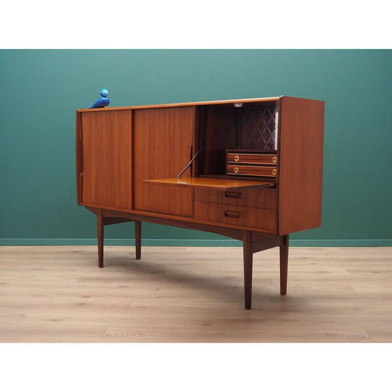 Image 1 of Hochwertiges Sideboard aus Teakholzfurnier, Dänemark 1960