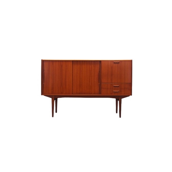 Image 1 of Hochwertiges Sideboard aus Teakholzfurnier, Dänemark 1960