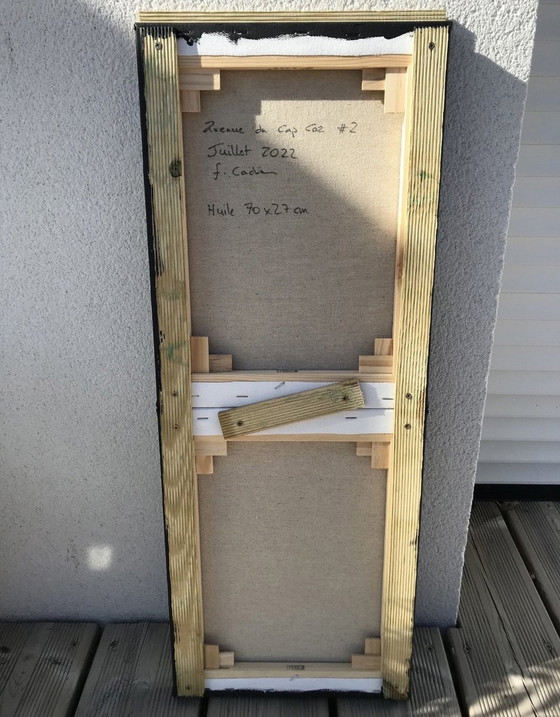 Image 1 of Öl auf zwei bespannten Keilrahmen, die zu einem Dyptichon zusammengesetzt sind