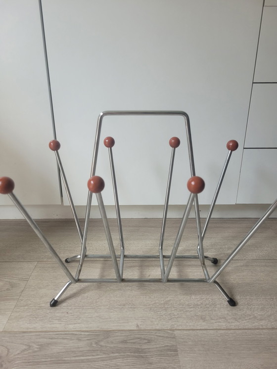 Image 1 of Vintage Ikea Sputnik Lesetablett / Zeitschriftenständer