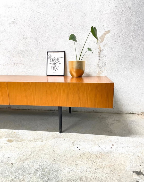Image 1 of Xl Teak Danish Design Lowboard  Vintage Teak Retro Sideboard Kommode