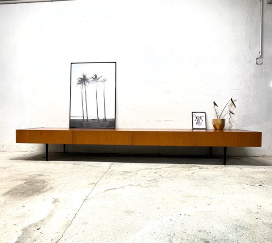 Image 1 of Xl Teak Danish Design Lowboard  Vintage Teak Retro Sideboard Kommode