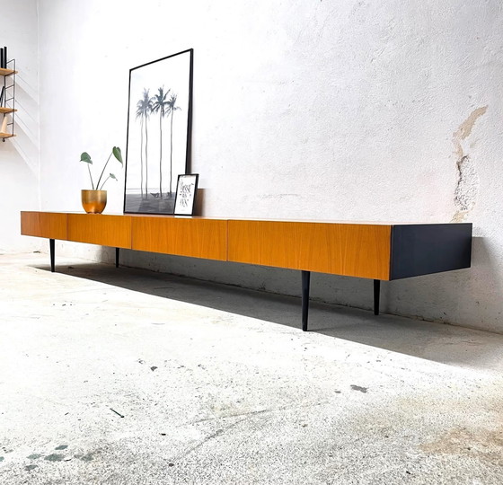 Image 1 of Xl Teak Danish Design Lowboard  Vintage Teak Retro Sideboard Kommode