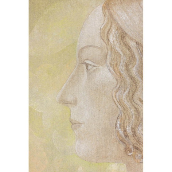 Image 1 of Vintage-Gemälde, das eine Dame darstellt, Frankreich